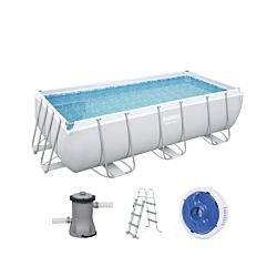 Bestway Set de piscine Power Steel incl. pompe de filtrage & échelle 404 x 201 x 100 cm