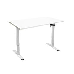 CONTINI Table de bureau 180 x 80 cm blanche / châssis blanc