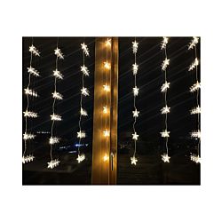 Ekström LED Rideau lumineux 1.75x1.2m de 48 LED Out-Indoor, blanc chaud avec minuterie