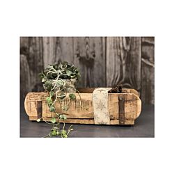 Schneider Korbwaren Boîte décorative en forme de brique, vieux bois