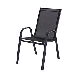 FS-STAR Chaise de jardin anthracite empilable