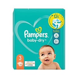 Pampers baby dry taille 3 à 34 pièces