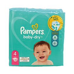 Pampers baby dry taille 4 à 30 pièces