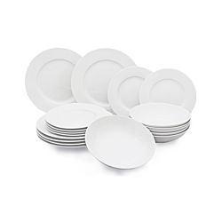 Tavola Lot de 18 pièces set de vaisselle Bianco