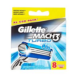 Gillette Mach3 Turbo, 8 lames de rasoir