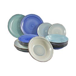 Tavola Lot de 18 pièces set de vaisselle Blue
