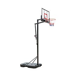 PURE2improve Panier de basket avec support portable, hauteur de 230cm à 305cm