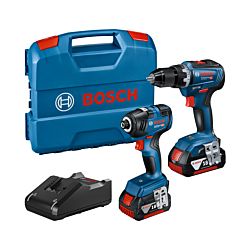 Bosch 2Tool Kit GDR 18V-200 + GSR 18V-55, 2 x Akku 4.0Ah
