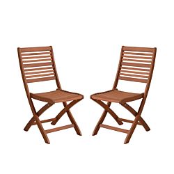 CONTINI Set de 2 chaises pliantes SAVANNAH