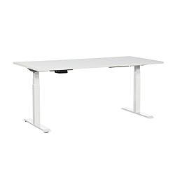 CONTINI Table de bureau 180 x 80 cm blanche / châssis blanc