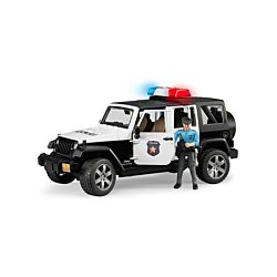 Bruder Jouet Jeep Wrangler voiture de police incl. policiers
