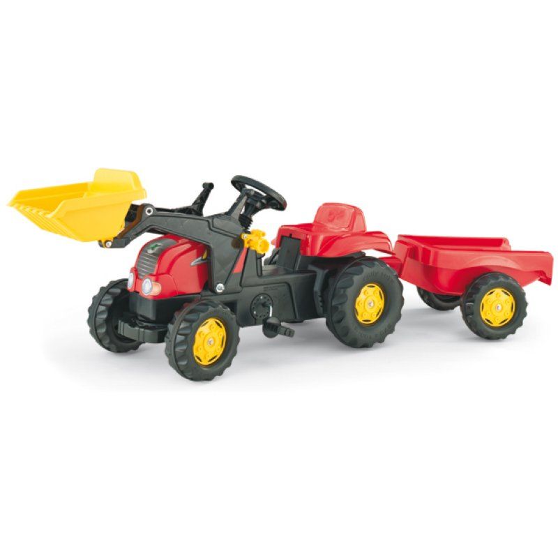 Traktor Mit Anhänger 20 Cm Junior Rot/schwarz 