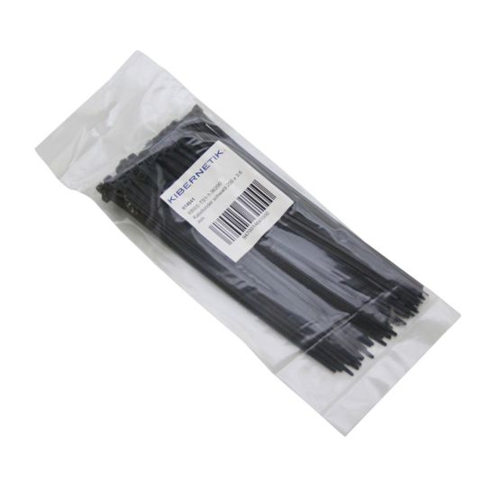 Kibernetik Serre-câbles 200 x 3.6 mm, noir, 100 pièces