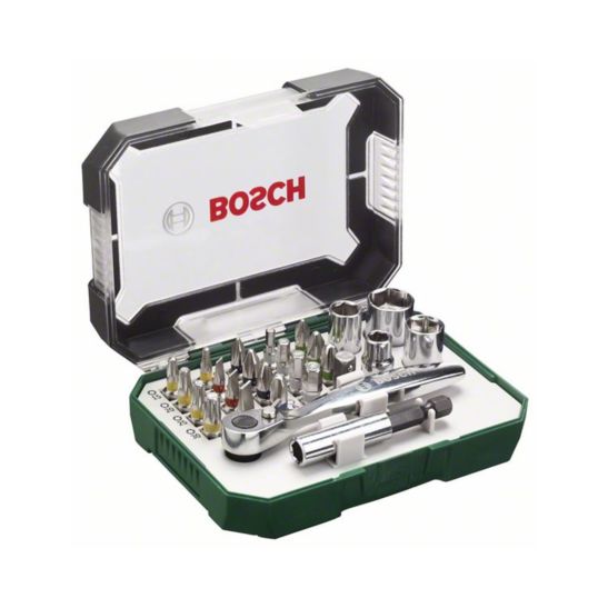 Bosch Schrauberbit- und Ratschen-Set 26-teilig