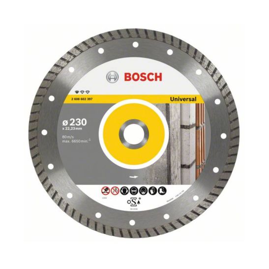 Bosch Diamanttrennscheibe Standard for Universal Turbo, 230 mm
