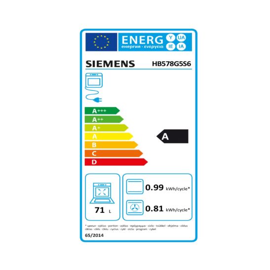 Siemens Einbaubackofen HB578G5S6 230V