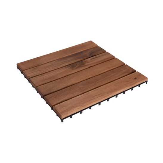 FS-STAR Dalle en bois de terrasse 30 x 30 cm