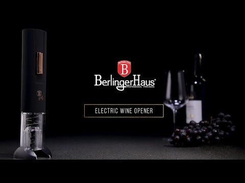 Berlinger Haus Elektrischer Weinöffner, Black Rose Gold Edition