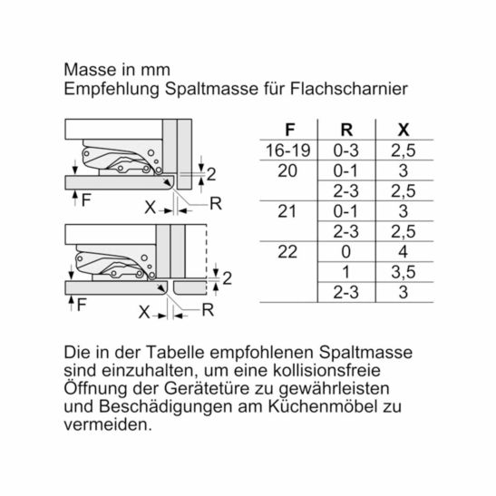Bosch KIS87ADE0H Einbau Kühl- und Gefrierkombination 270 Liter
