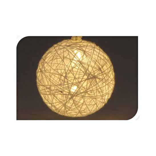 F S-STAR LED chaîne lumineuse boules de raphia