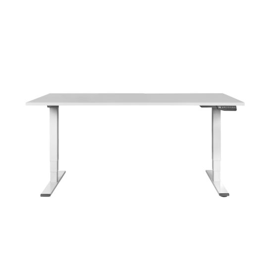 CONTINI table de bureau réglable en hauteur 200 x 90 cm gris / Châssis blanc