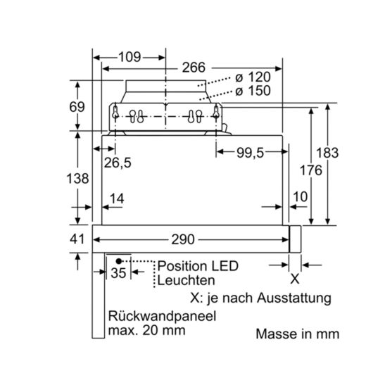 Bosch Dunstabzug Flachschirmhaube DFM064W51C 60cm 230V
