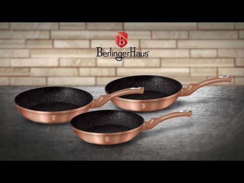 Berlinger Haus Bratpfannen Set Metallic Line Rose Gold Edition