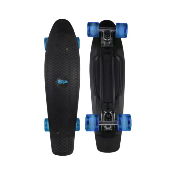 NoRules Skateboard ABEC 5 Fun noir-bleu transparent