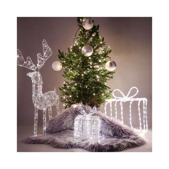 dameco LED Éclairage de Noël forme cadeau, 40 x 30 cm