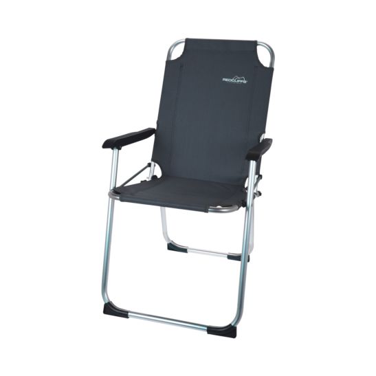 FS-STAR Chaise de camping alu gris foncé