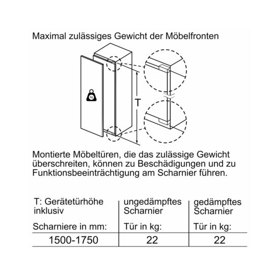 Siemens KI72LADE0H Einbau-Kühlschrank 248 Liter