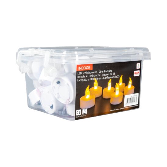 dameco Lot de 25 bougies à réchaud LED