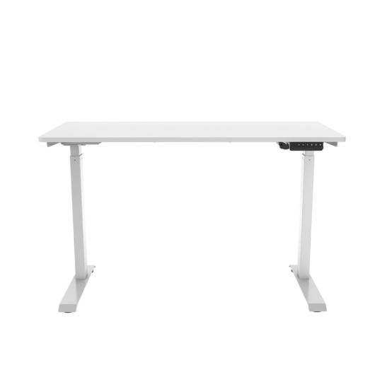 Contini Table de bureau réglable en hauteur 120 x 60 cm blanc