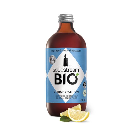 SodaStream Bio-Sirup Zitrone, vegan, 6er-Einheit