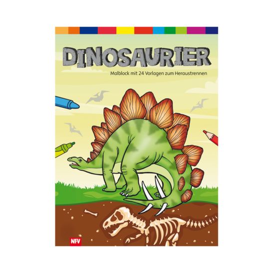 Bloc à colorier Dinosaure