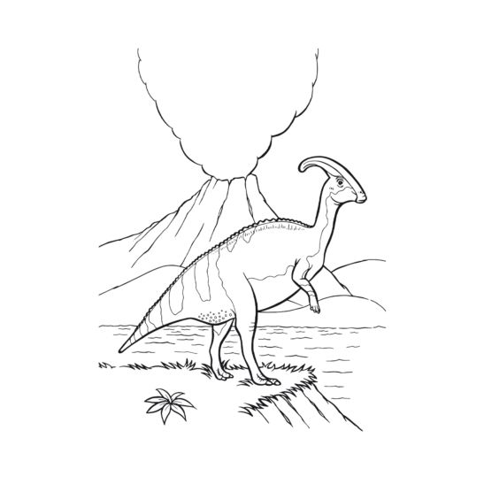 Bloc à colorier Dinosaure