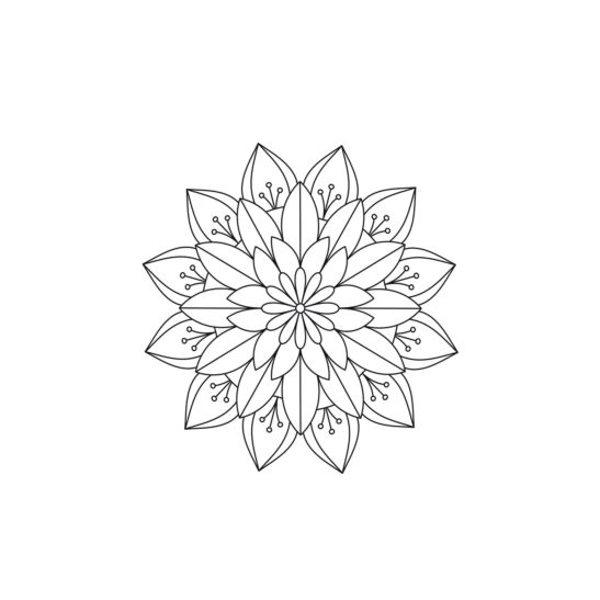 Mandala – Bloc de coloriage
