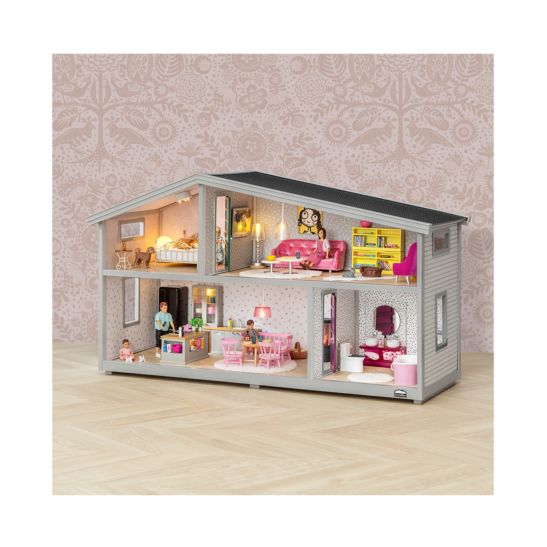 LUNDBY Grande maison de poupées, incl. poupées et accessoires