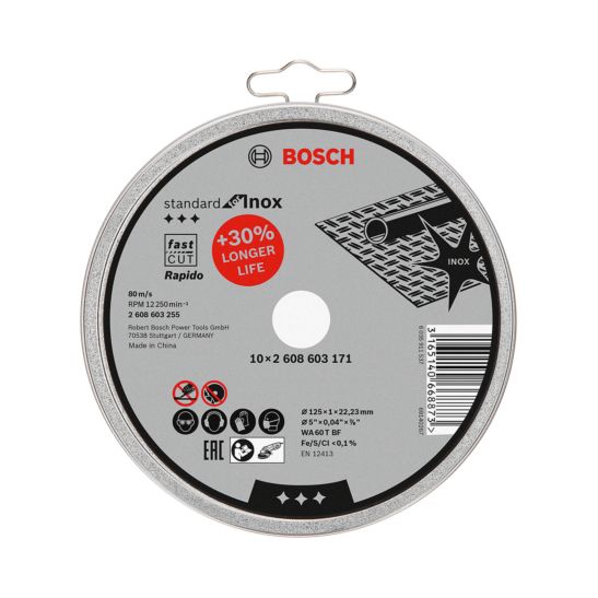 Bosch Set de meuleuse angulaire GWS 1000 Professional + disques à tronçonner Inox