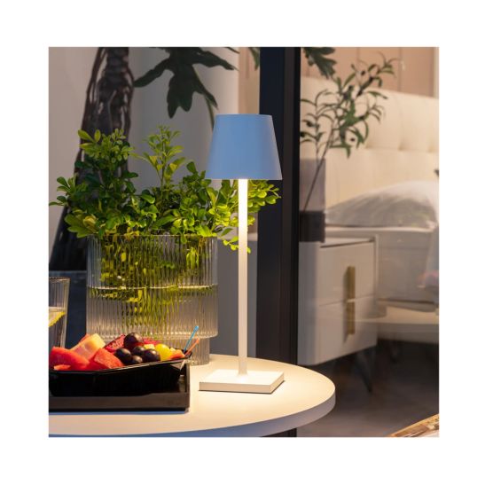 FS-STAR Lampe de table LED 38cm blanche