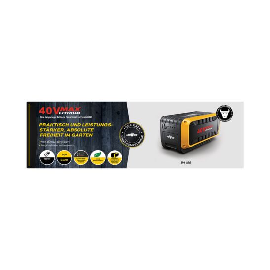 MOWOX Batterie 40V / 4,0 Ah Max Lithium