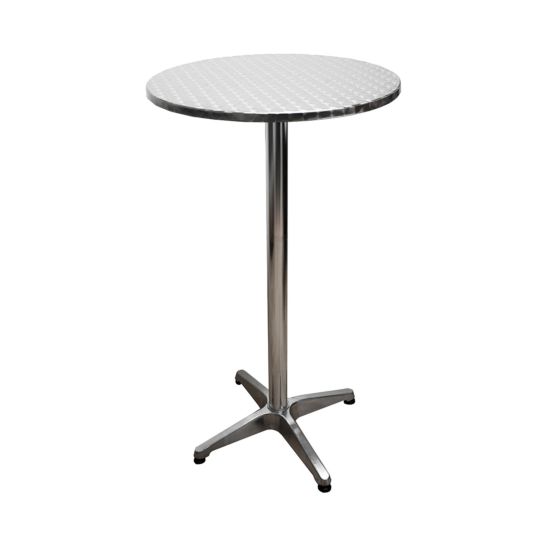 CONTINI Table haute BISTRO ronde argenté Ø60 cm