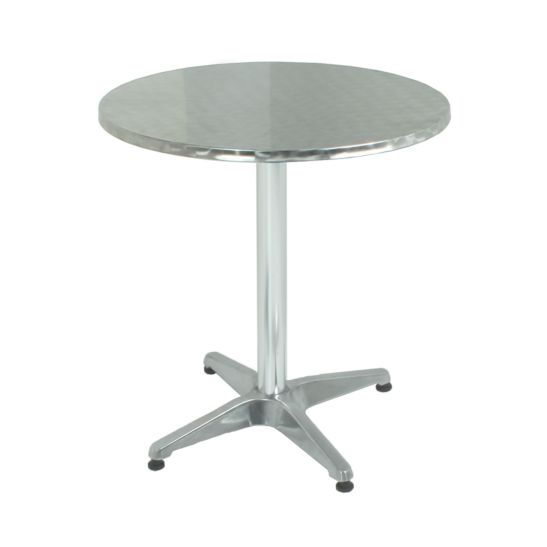 CONTINI Table haute BISTRO ronde argenté Ø60 cm