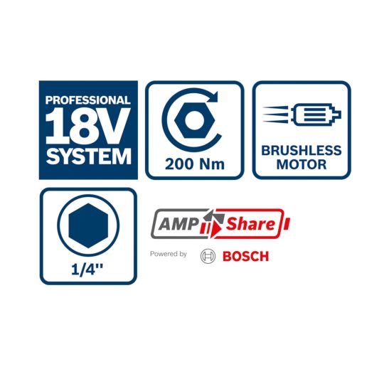 Bosch GDR 18V-200 Visseuse à chocs sans fil (Solo L-BOXX 136)