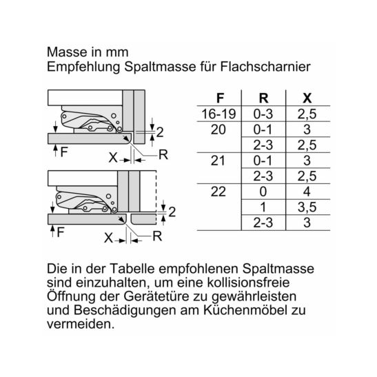 Bosch KIL82NSE0 Einbau-Kühlschrank mit schleppscharnier 177.5 cm E
